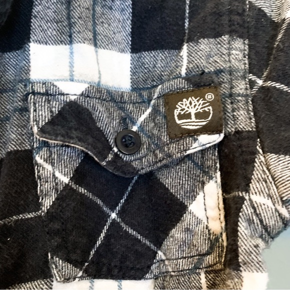 Timberland • Layered Look Plaid Button Down Shirt - Picture 3 of 6